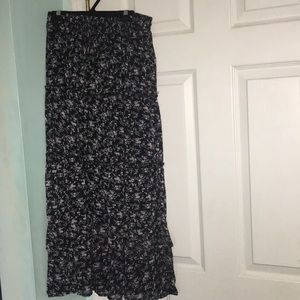 long floral skirt